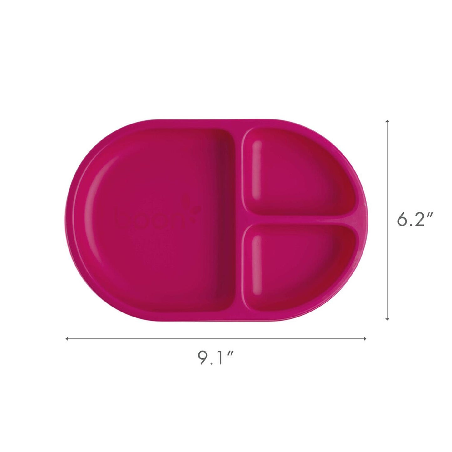 Juego De 3 Platos De Silicon Color Rosa