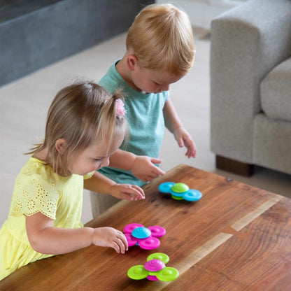 Whirly Squigz - Set De 3 Spiners De Silicón con ventosa para superficie